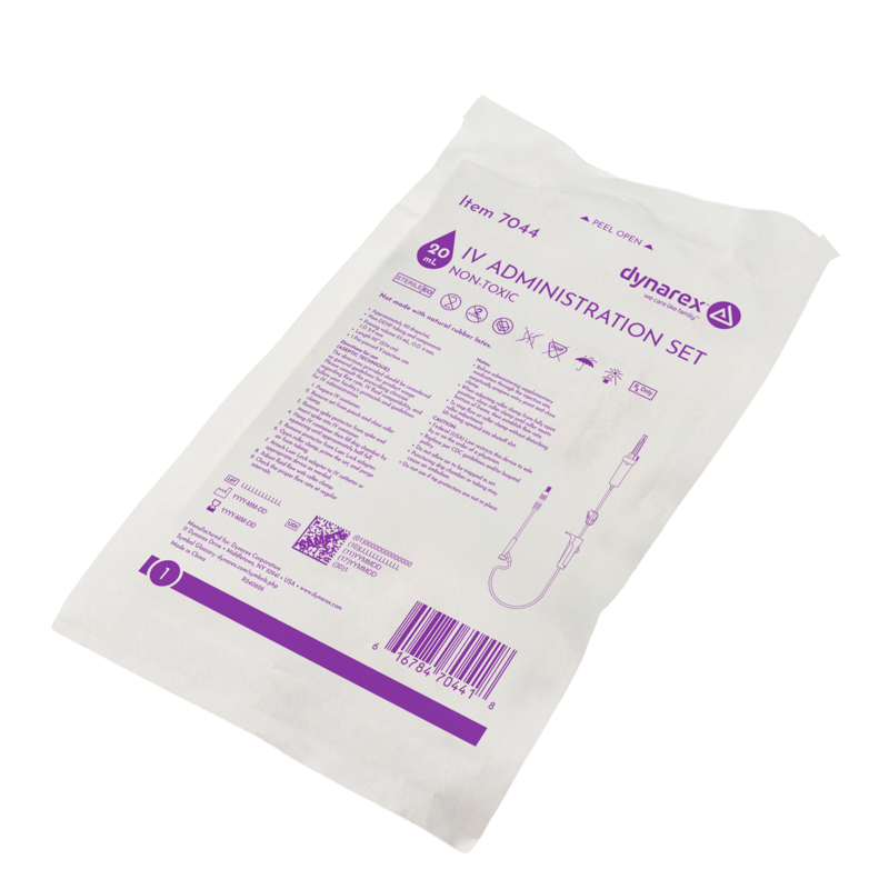 IV Administration Set - 20 Drops/mL, 92", 1 Injection Site, 50 per Box
