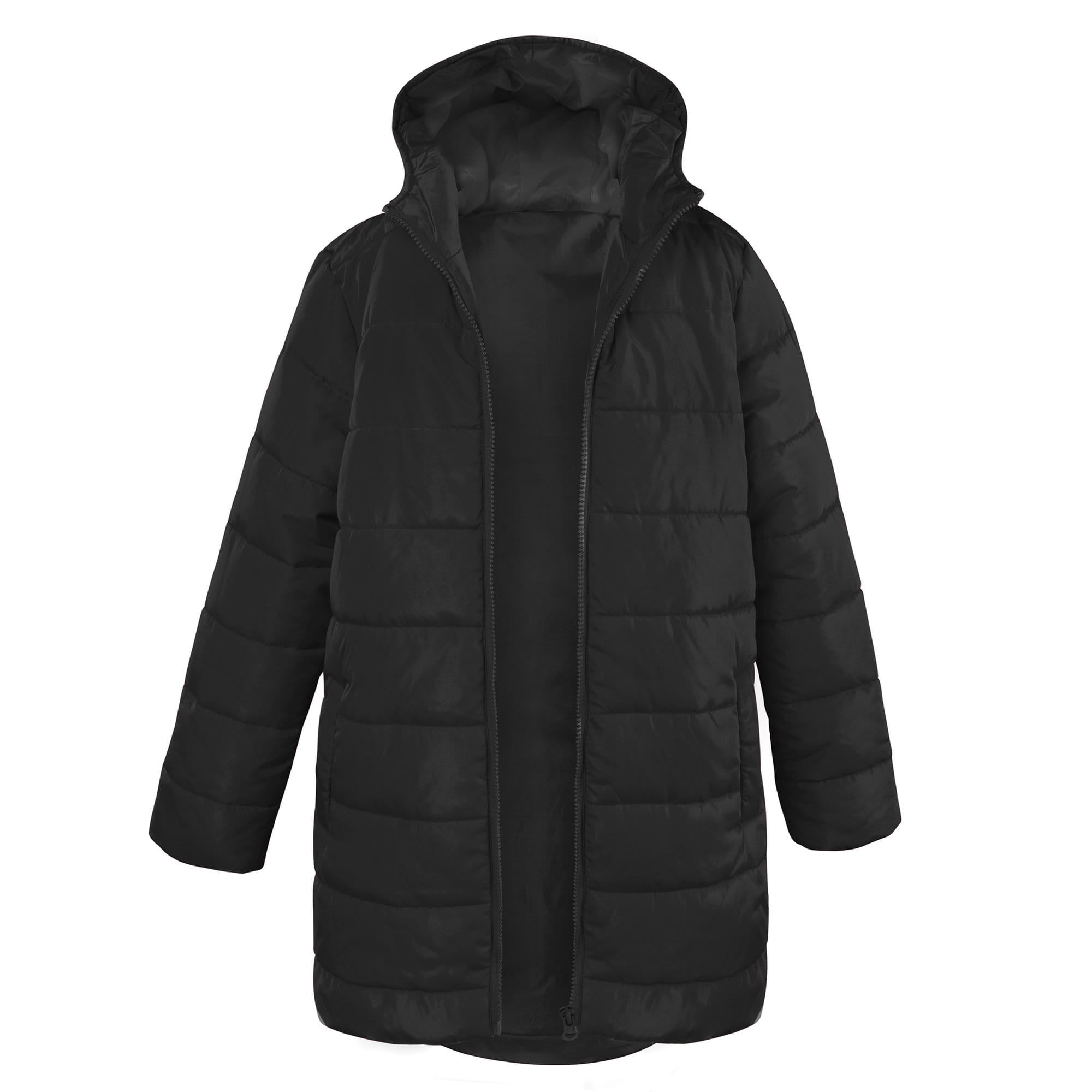 Youth Hooded Puffer Winter Coat - 4 Colors - Assorted - 10 in the Pack