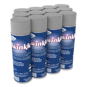 Twinkle Stainless Steel Cleaner/Polish, Aerosol, 17 oz, Residue-Free, Film-Free, CFC-Free, White, 1 Each