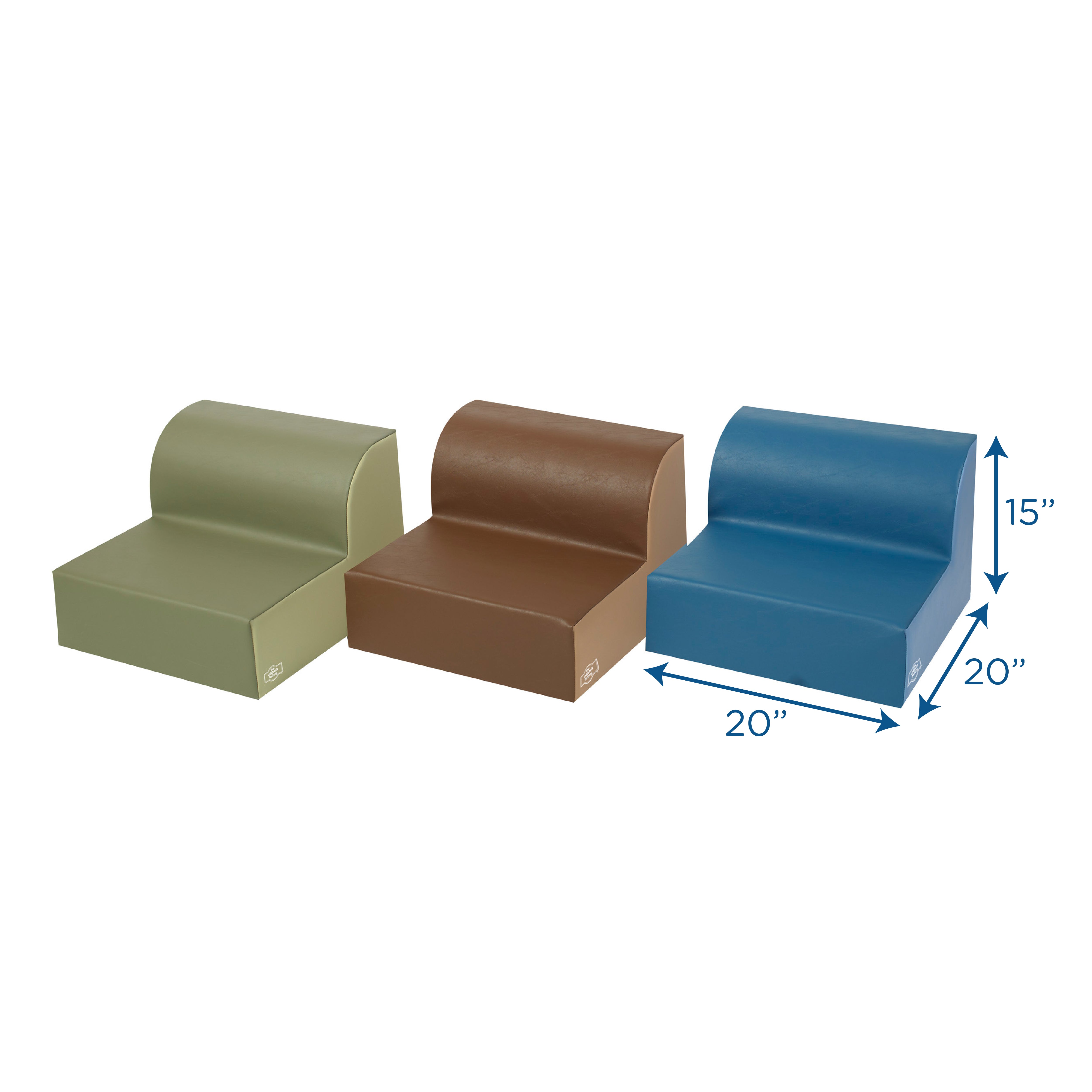 Loungers - Set of 3 - Woodland 2-Tone