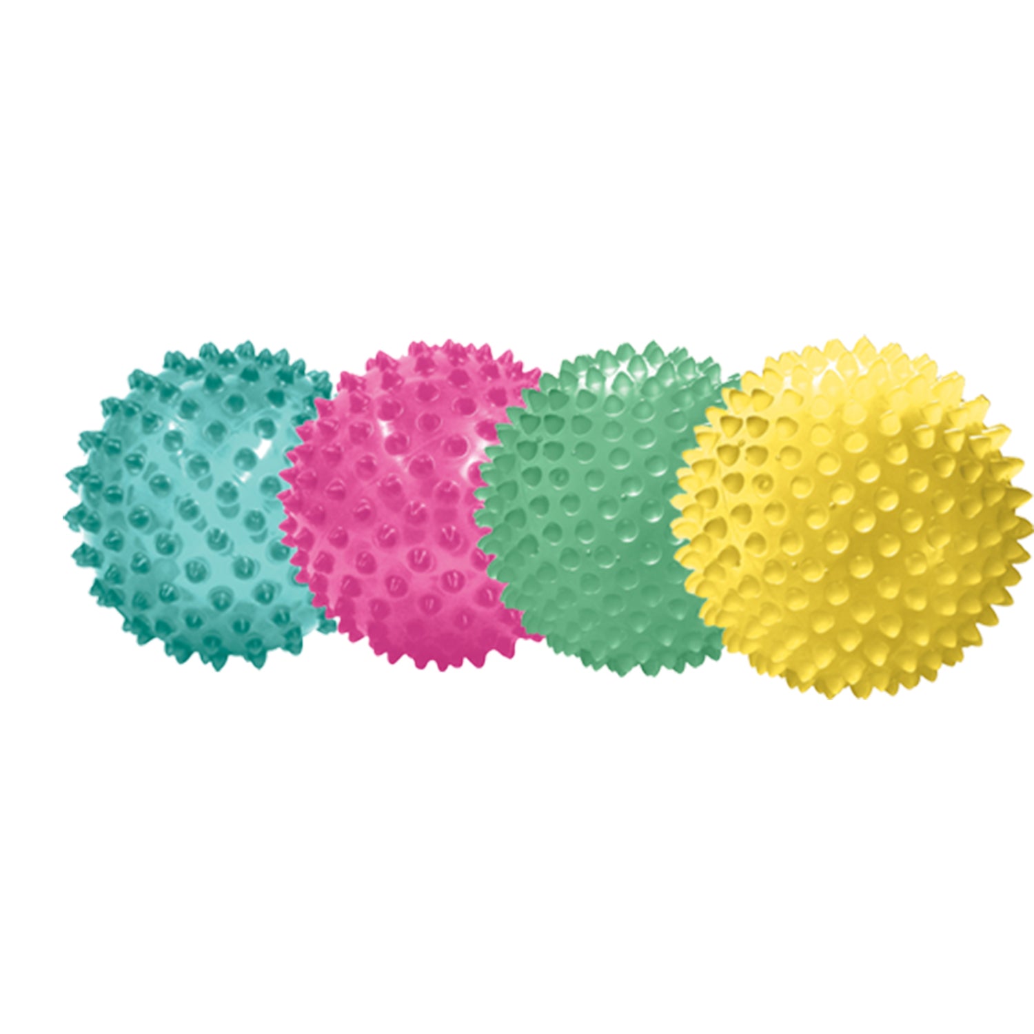 The Original Sensory Balls for Baby,  See-Me 4" - Pack of 4 Transparent  Vibrant Colorful and Unique Textured Balls for Baby