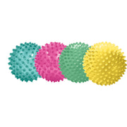 The Original Sensory Balls for Baby,  See-Me 4" - Pack of 4 Transparent  Vibrant Colorful and Unique Textured Balls for Baby