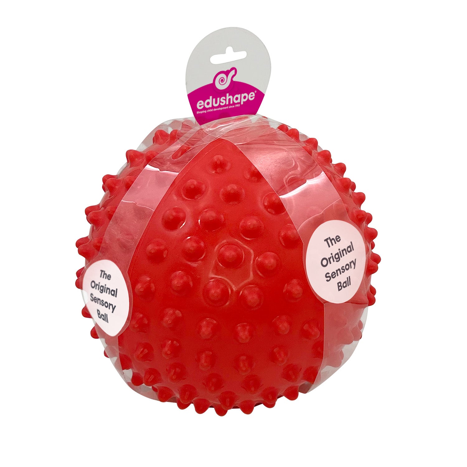 The Original Sensory Ball for Baby, Opaque 7", Red - Solid Primary Color and Unique Textured Ball for Baby