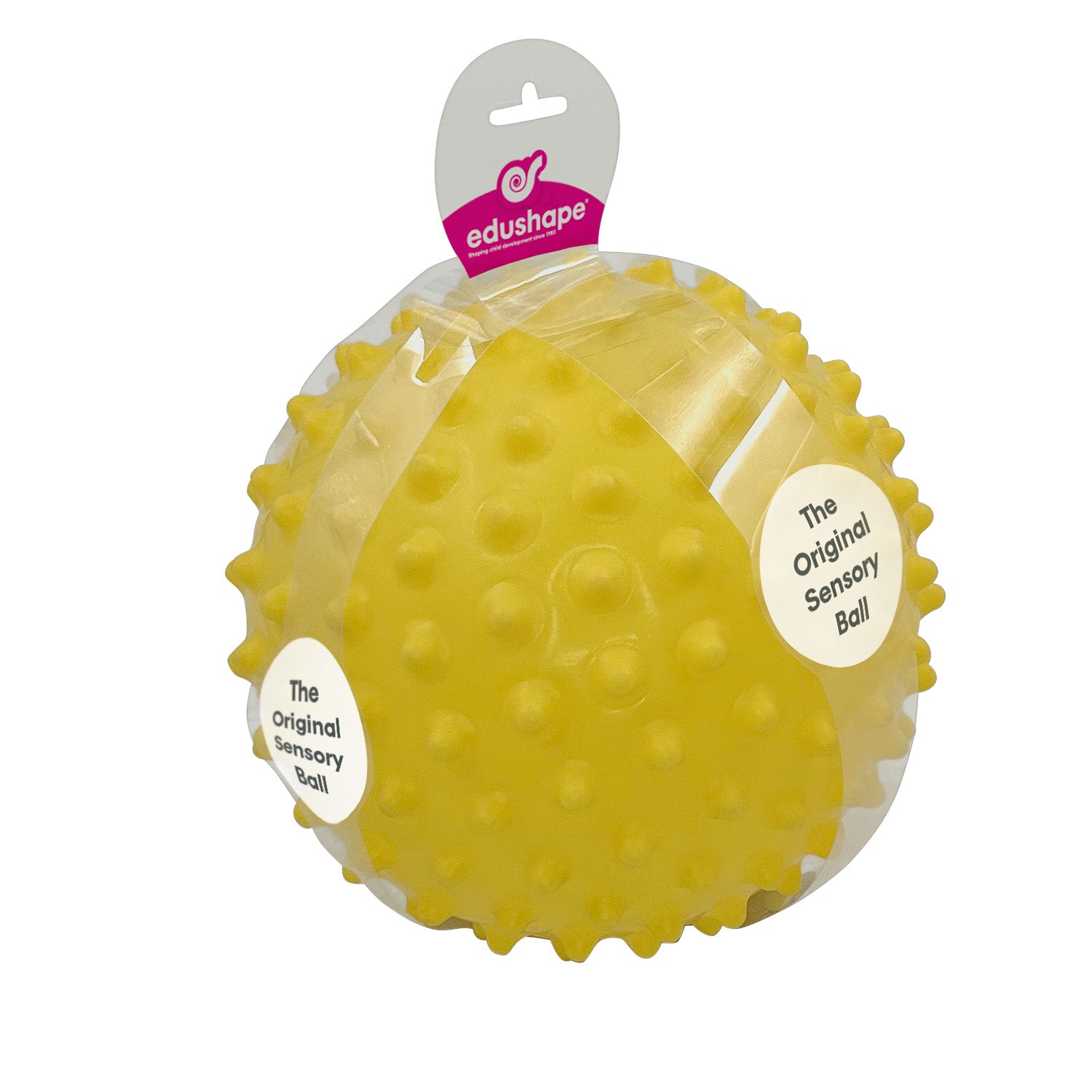 The Original Sensory Ball for Baby, Opaque 7", Yellow - Solid Primary Color and Unique Textured Ball for Baby