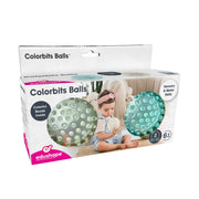 Edushape Colorbits Balls - Set of 2 Solid Color and Unique Textured Ball for Baby