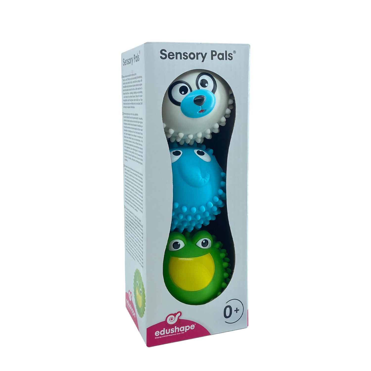 Sensory Pals - Set of 3 Cute Bright Colorful Animal Balls for Baby