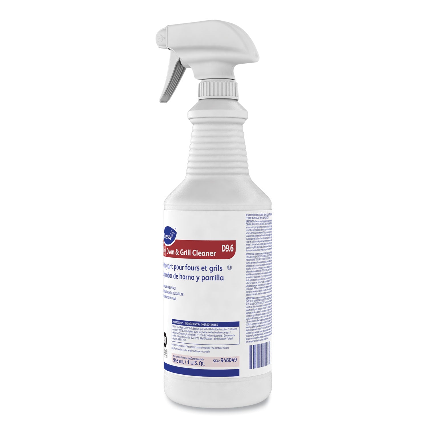 Suma Oven And Grill Cleaner, Neutral, 32 Oz, Spray Bottle, 12/carton