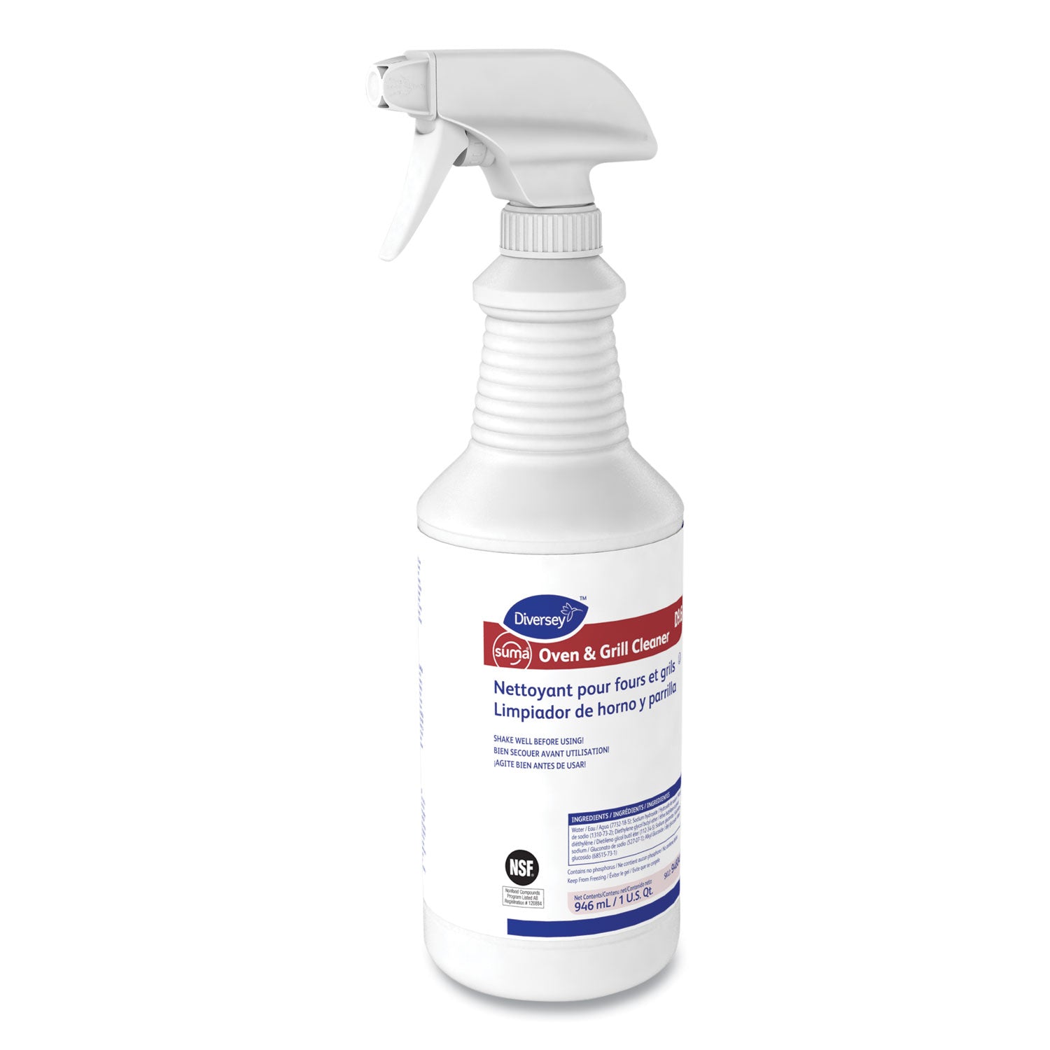 Suma Oven And Grill Cleaner, Neutral, 32 Oz, Spray Bottle, 12/carton