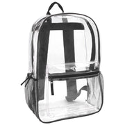 Classic 17 Inch Clear Backpack - Black - 24 in the Pack
