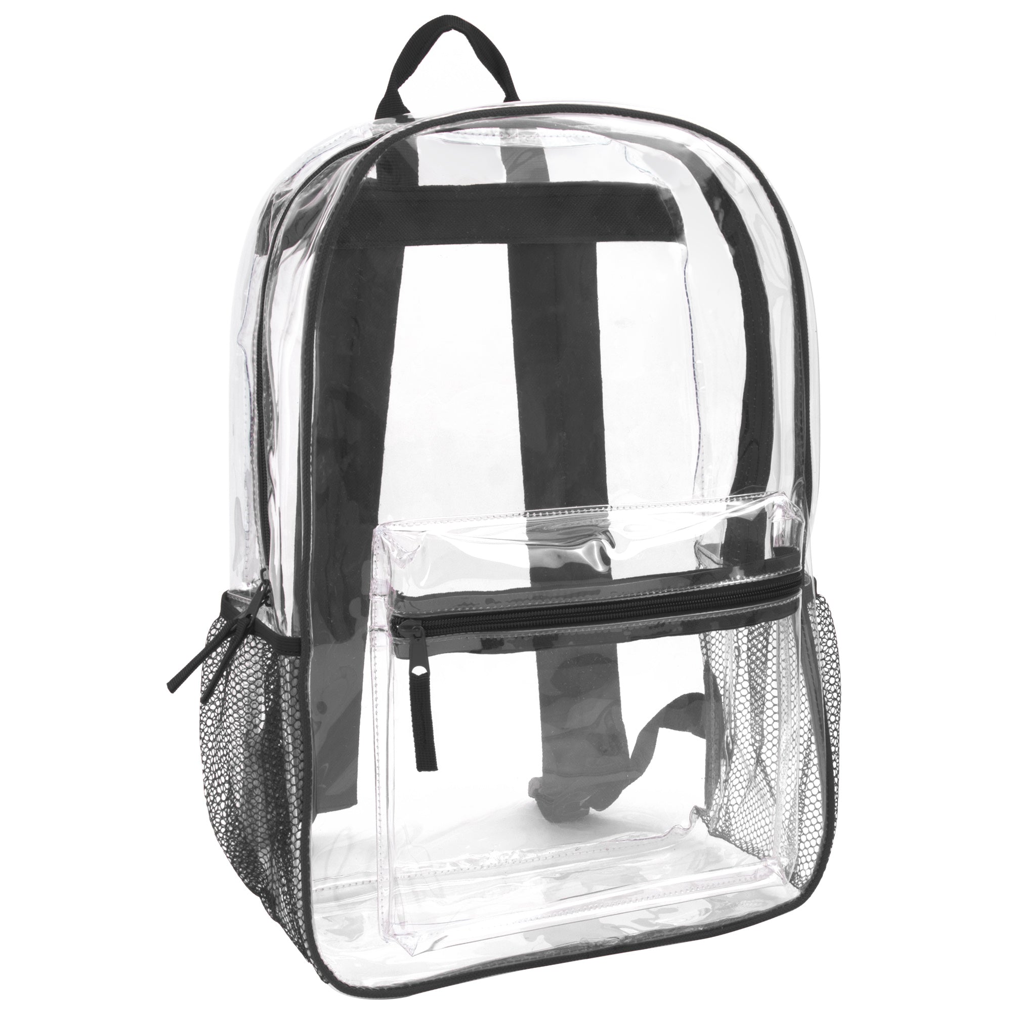 Classic 17 Inch Clear Backpack - Black - 24 in the Pack