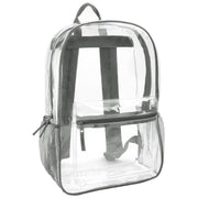 Classic 17 Inch Clear Backpack - Grey - 24 in the Pack