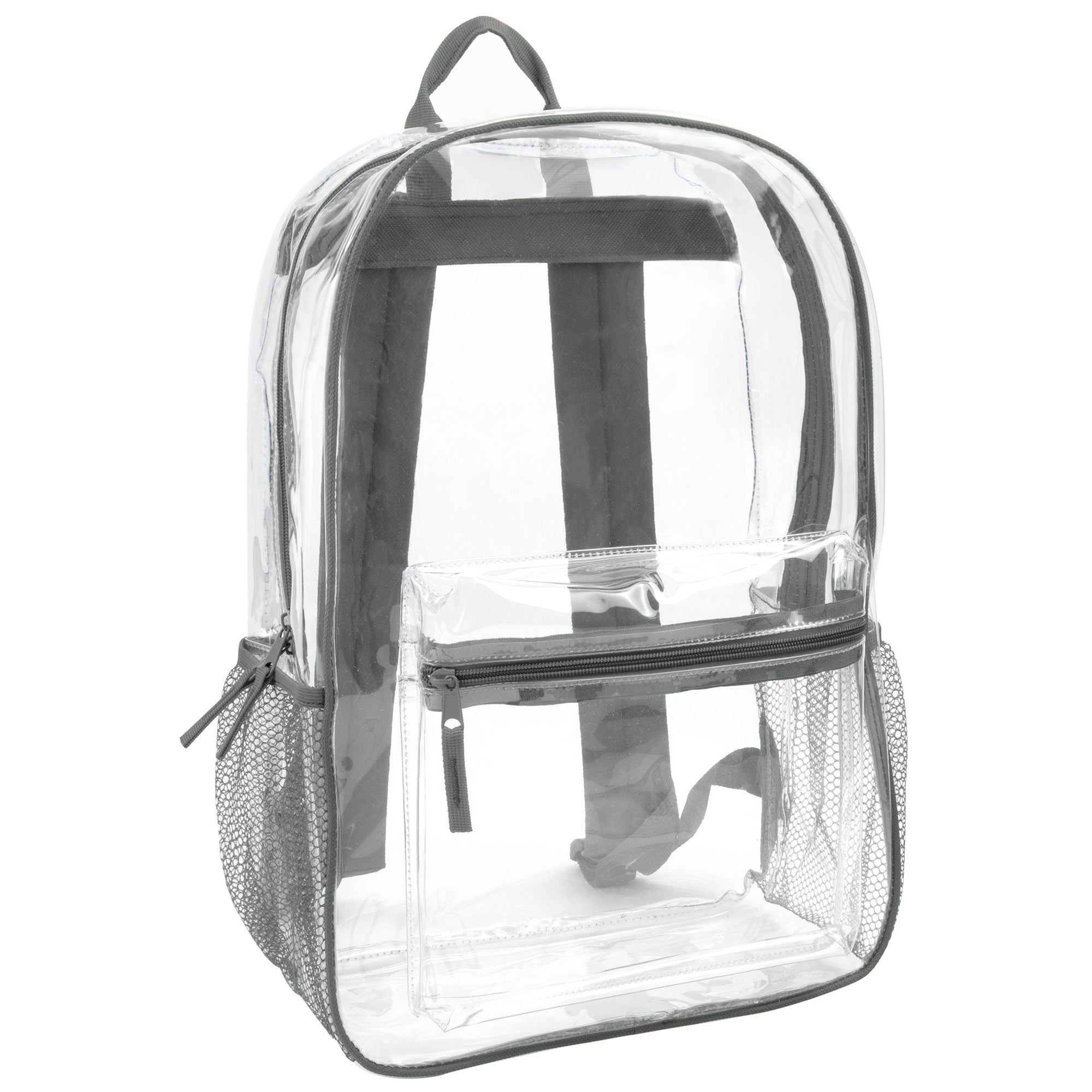 Classic 17 Inch Clear Backpack - Grey - 24 in the Pack