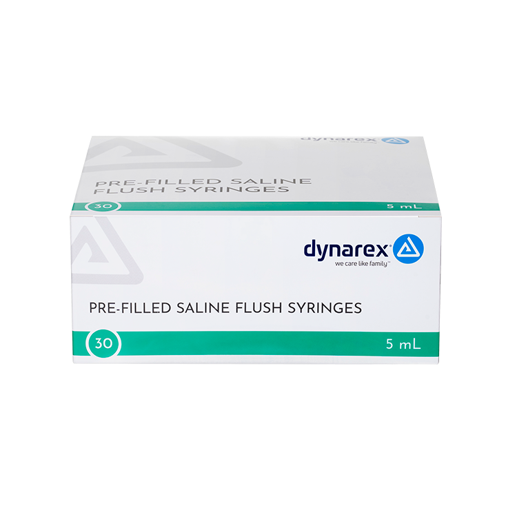 Pre-Filled Saline Flush Syringe, 5mL - 30 pcs per Box/