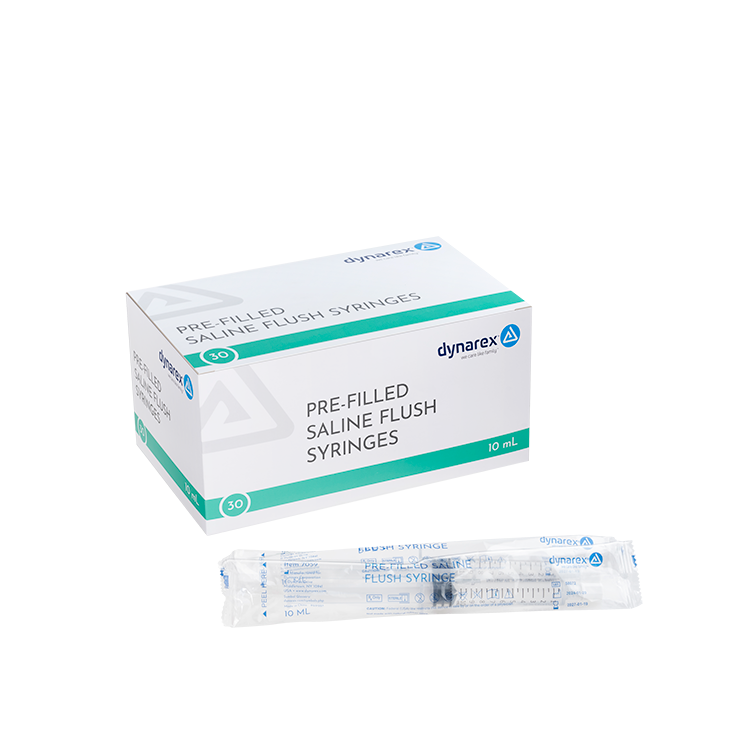 Pre-Filled Saline Flush Syringe, 10mL - 30 pcs per Box/