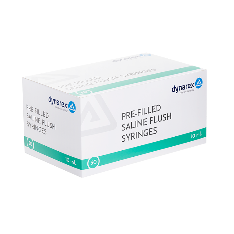 Pre-Filled Saline Flush Syringe, 10mL - 30 pcs per Box/