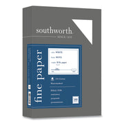 Southworth 25% Cotton Business Paper - Letter - 8 1/2" x 11" - 20 lb Basis Weight - Wove - Watermarked, Acid-free, Date-coded, Lignin-free - White - 1 Box