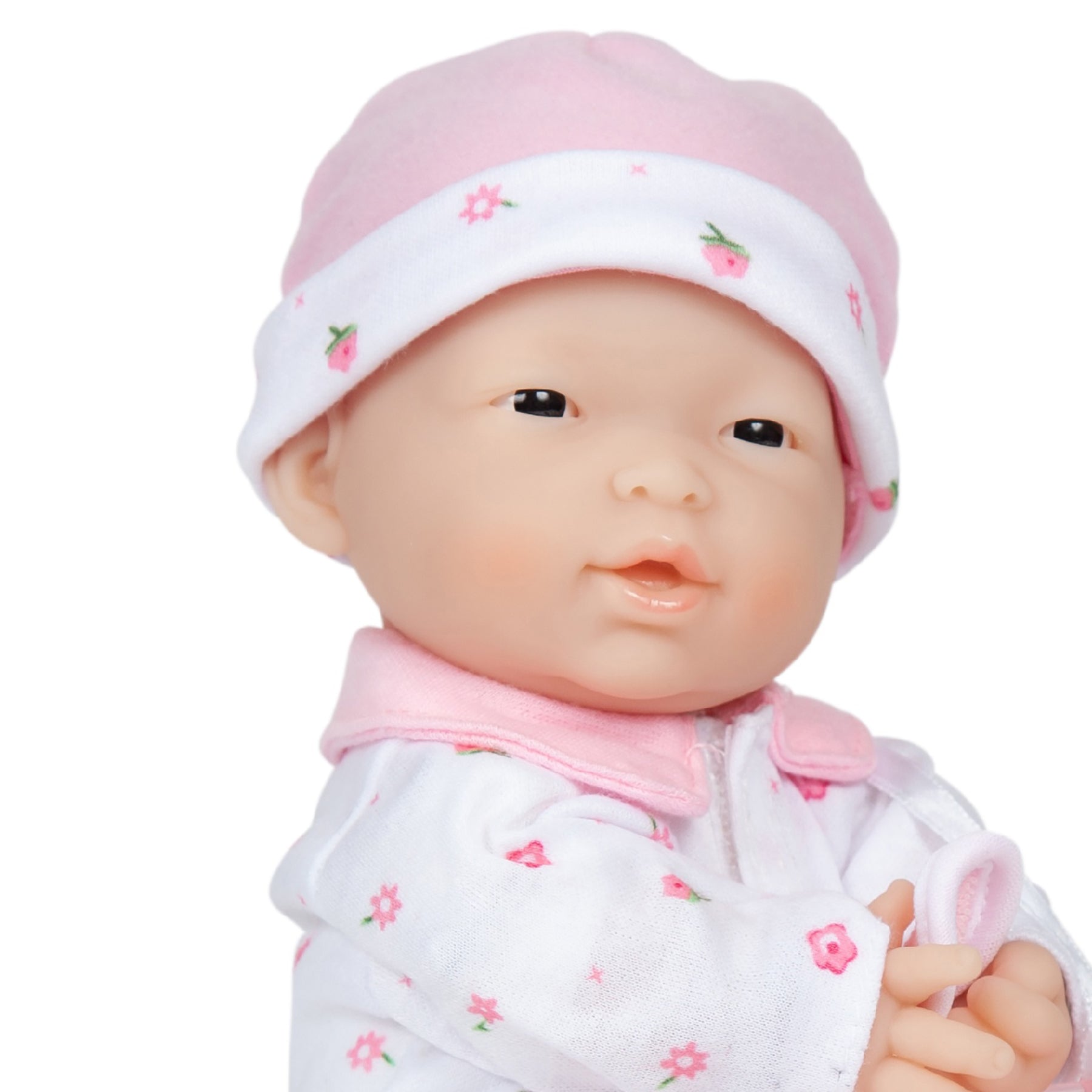 La Baby Soft 11" Baby Doll, Pink with Blanket, Asian