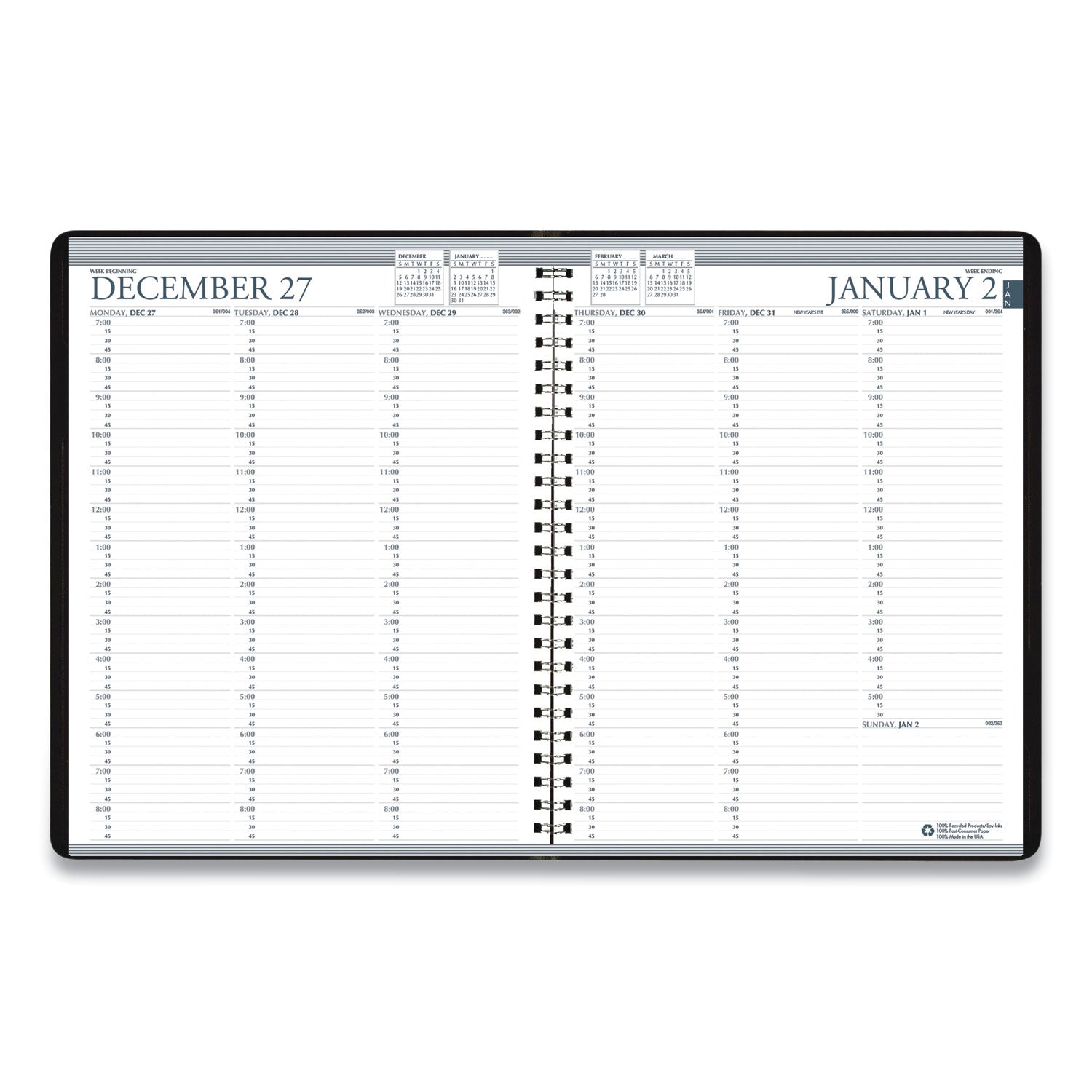 House of Doolittle Blue Professional Weekly Planner