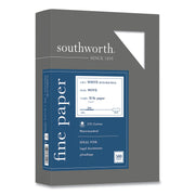 Southworth 25% Cotton Business Paper - Red Ruled - Letter - 8 1/2" x 11" - 20 lb Basis Weight - Wove - Watermarked, Acid-free, Date-coded, Lignin-free - White - 1 Box