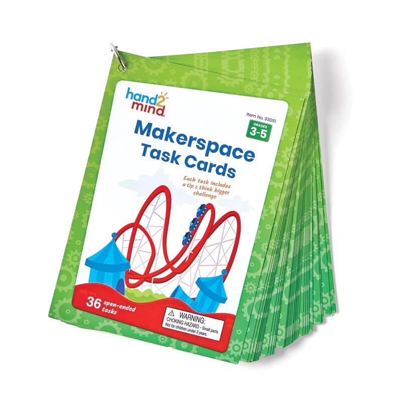 CARDS, MAKERSPACE 3-5, W/RING, SET/36