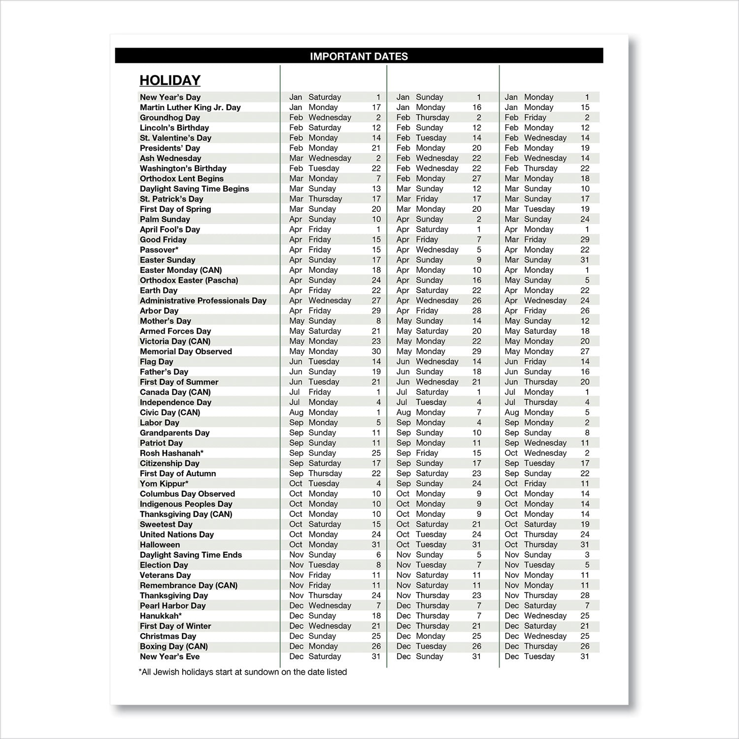 Julian Dates - Weekly - January 2026 to December 2026 - 7:00 AM to 8:45 PM - Quarter-hourly - 1 Week Double Page Layout - 8 1/2" x 11" Sheet Size - Simulated Leather - Black Cover - 1 Each