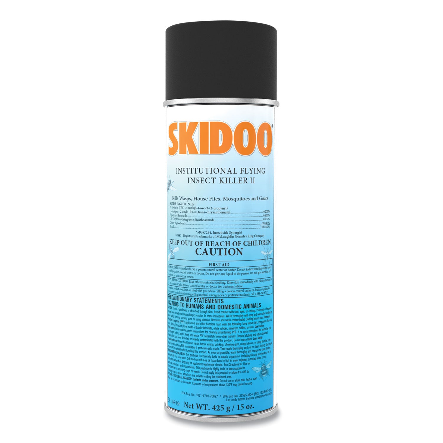 Spray - Kills Wasp, Housefly, Mosquitoes, Gnats - 15 fl oz - White - 6 / Carton