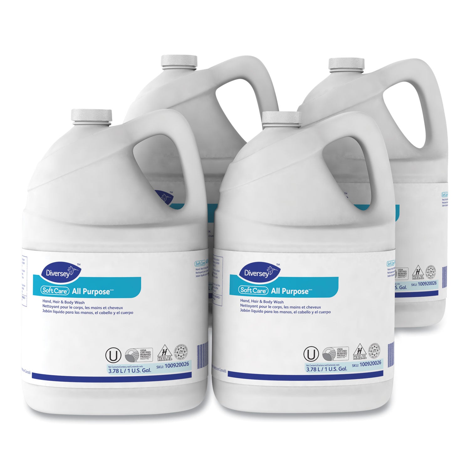 Soft Care All Purpose Liquid Refill, Gentle Floral Scent, 1 gal, 4/Carton