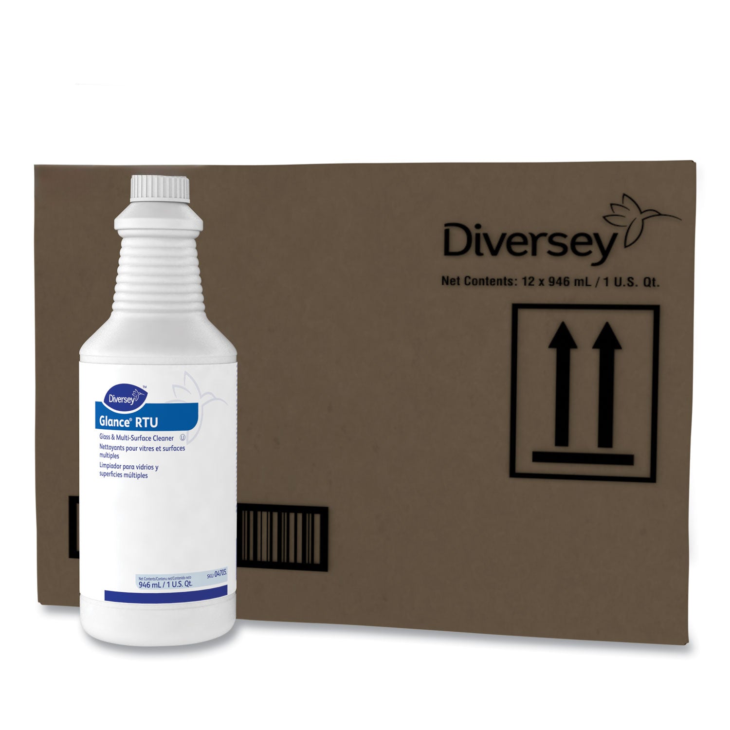 Glance Glass And Multi-Surface Cleaner, Original, 32oz Spray Bottle