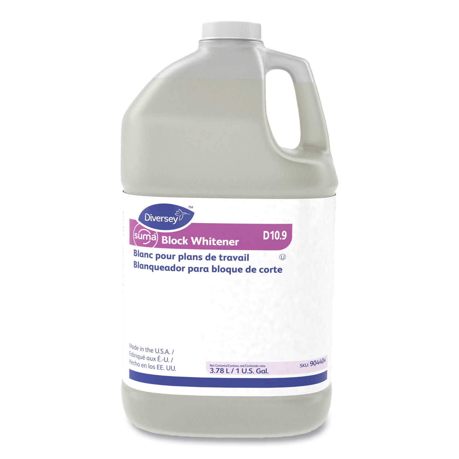 For Cutting Board, Plastic Surface - Ready-To-Use - Liquid - 128 fl oz (4 quart) - Chlorine Scent - Non-corrosive - Yellow - 1 Each