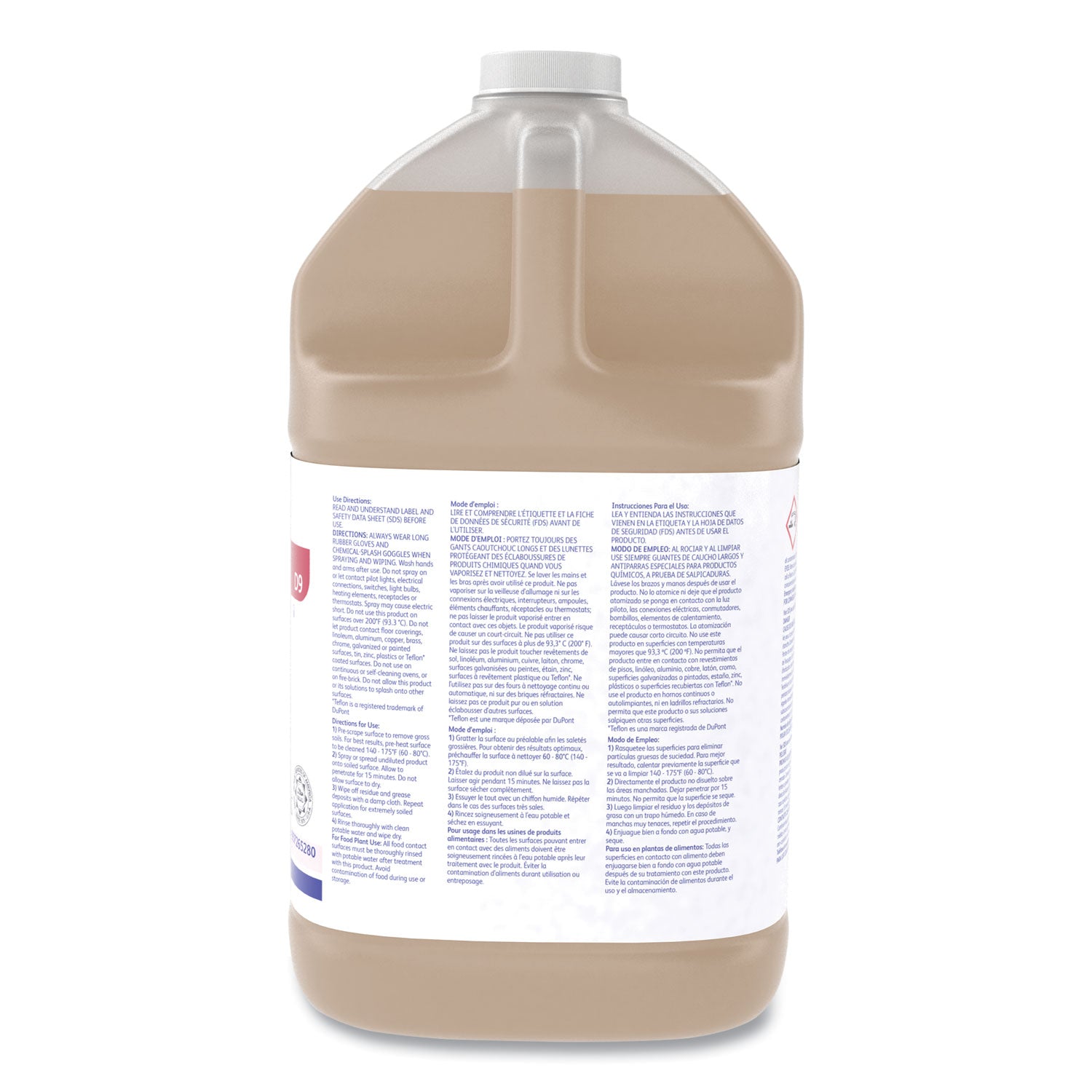 Diversey Suma Oven/Grill Cleaner, Ready-To-Use Liquid, 128 fl oz (4 quart), Heavy Duty, Brown, 1 Each