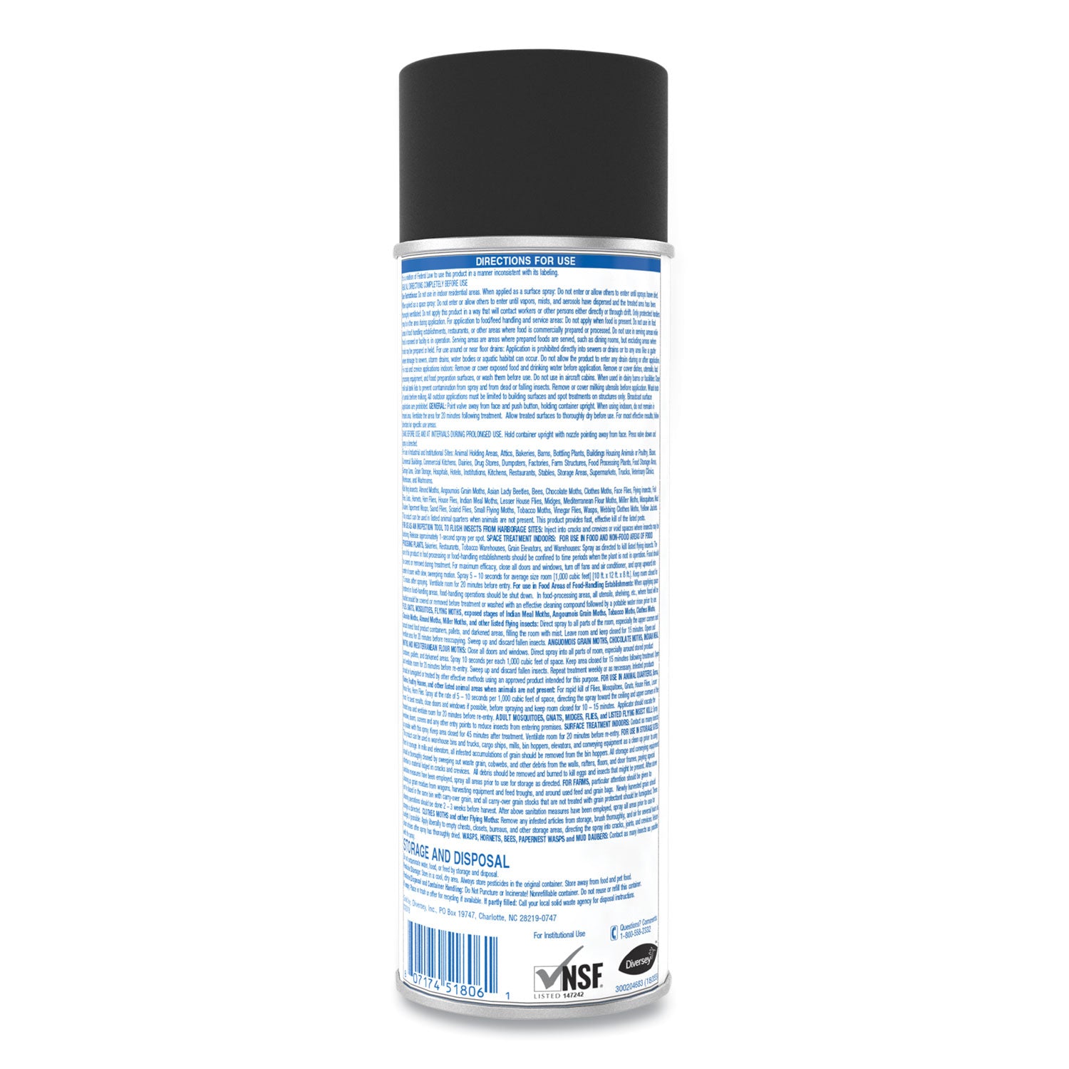 Spray - Kills Wasp, Housefly, Mosquitoes, Gnats - 15 fl oz - White - 6 / Carton