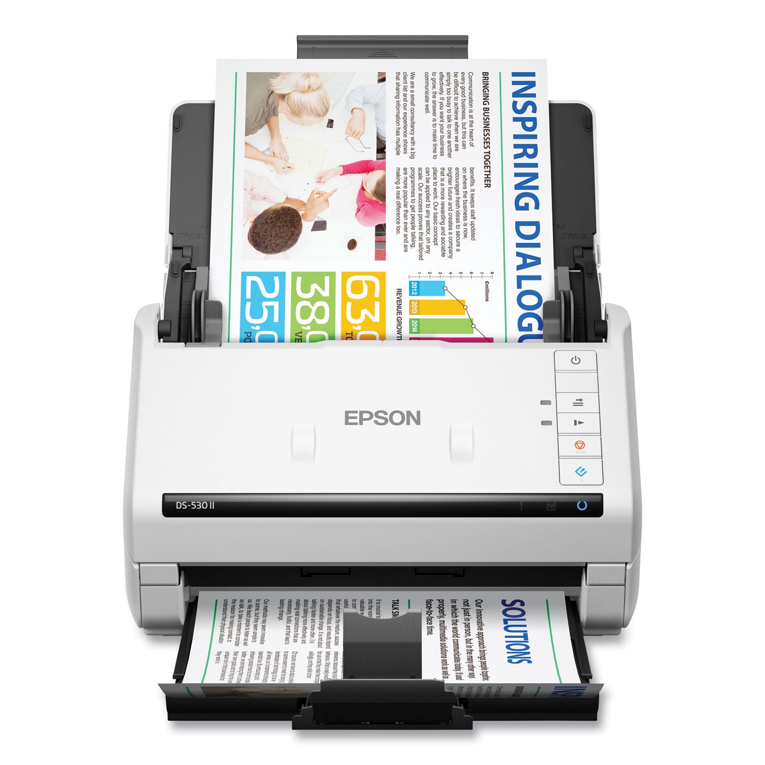 30-bit Color - 24-bit Grayscale - 35 ppm (Mono) - 35 ppm (Color) - Duplex Scanning - USB