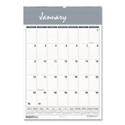 House of Doolittle Bar Harbor 12-Month Wall Calendar, 15.5" x 22", Blue/Gray, Wire Bound, 1 Each