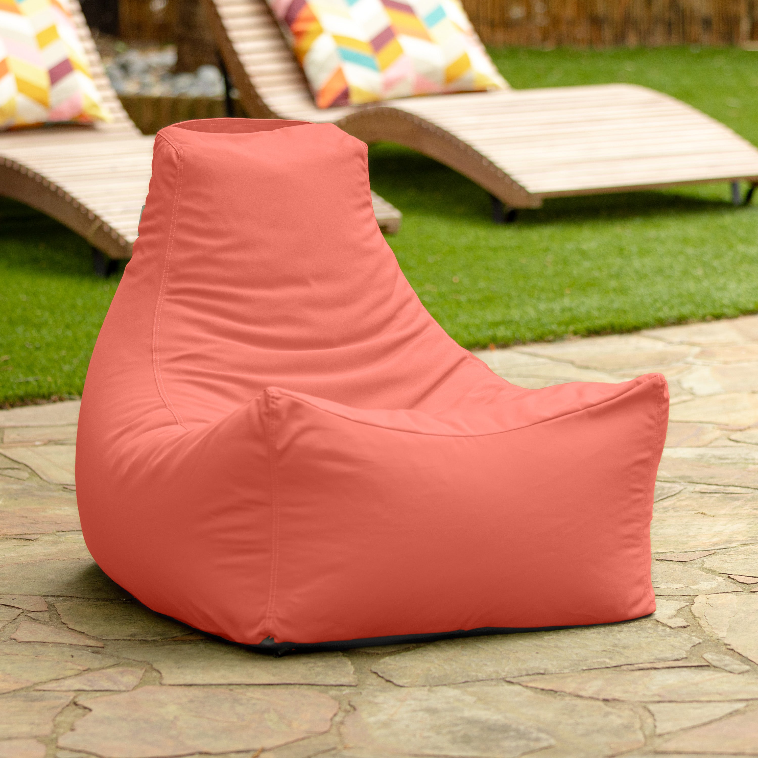 Jaxx Juniper Outdoor Bean Bag Patio Chair & Poolside Lounge, Flamingo