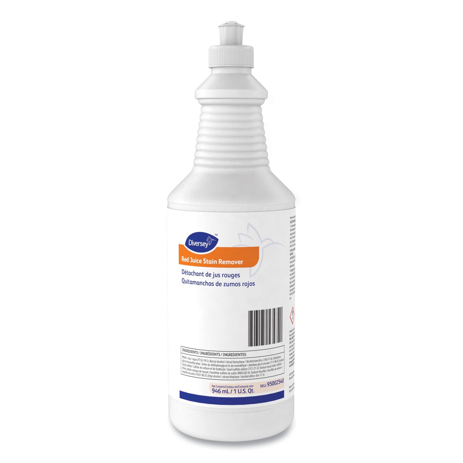 For Carpet, Food - 32 fl oz (1 quart) - Recommended For: Stain Remover, Grease Remover - Clear - 6 / Carton