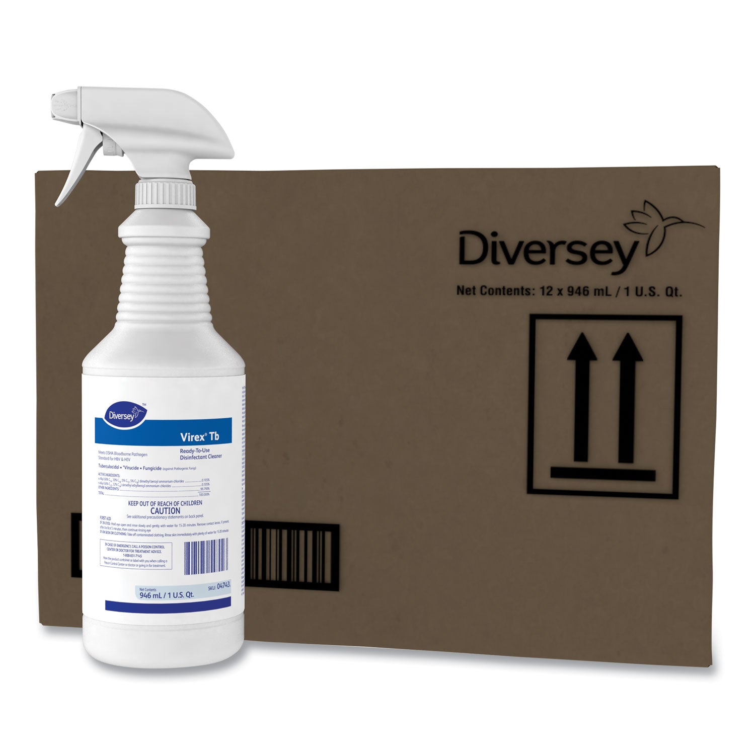 Ready-To-Use - 32 fl oz (1 quart) - Lemon Scent - Deodorize, Fast Acting - White - 12 / Carton