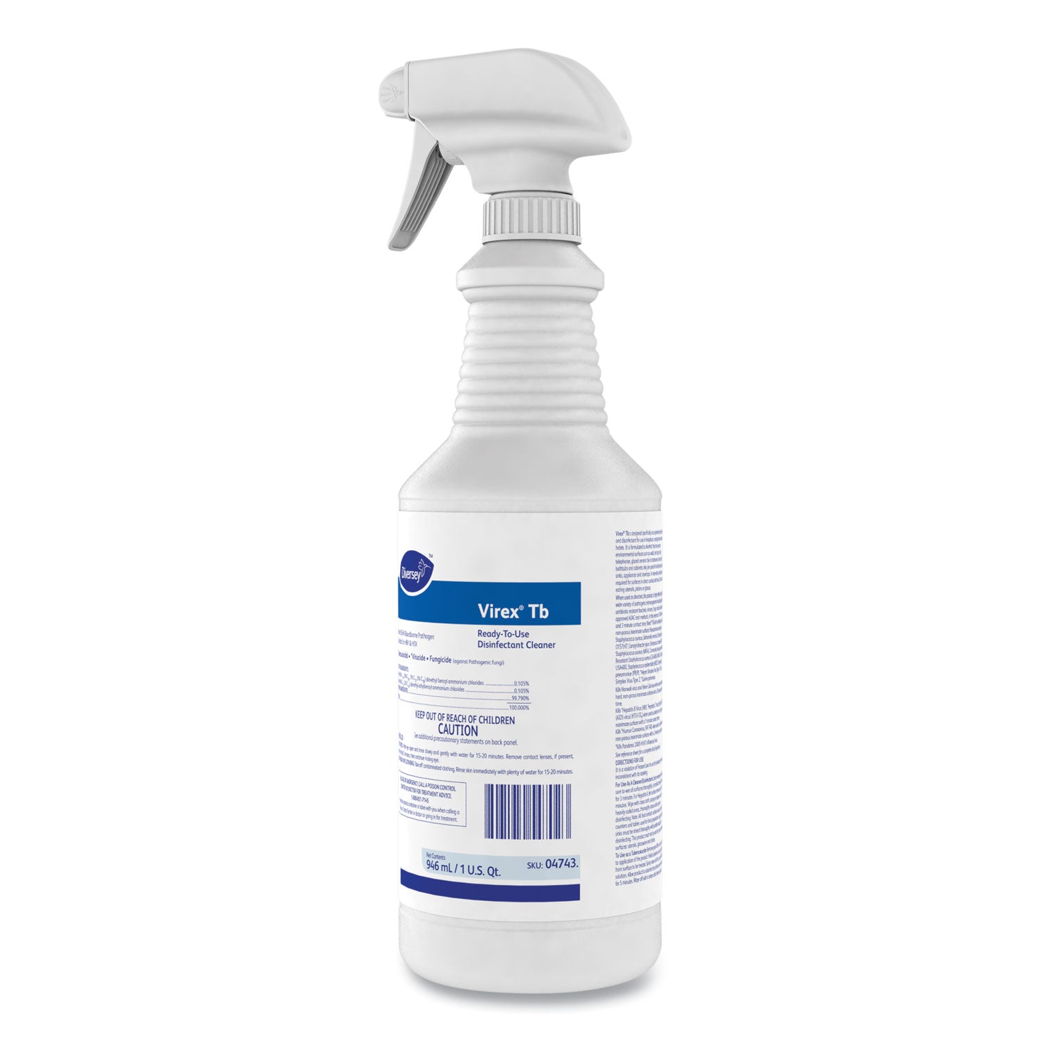 Ready-To-Use - 32 fl oz (1 quart) - Lemon Scent - Deodorize, Fast Acting - White - 12 / Carton