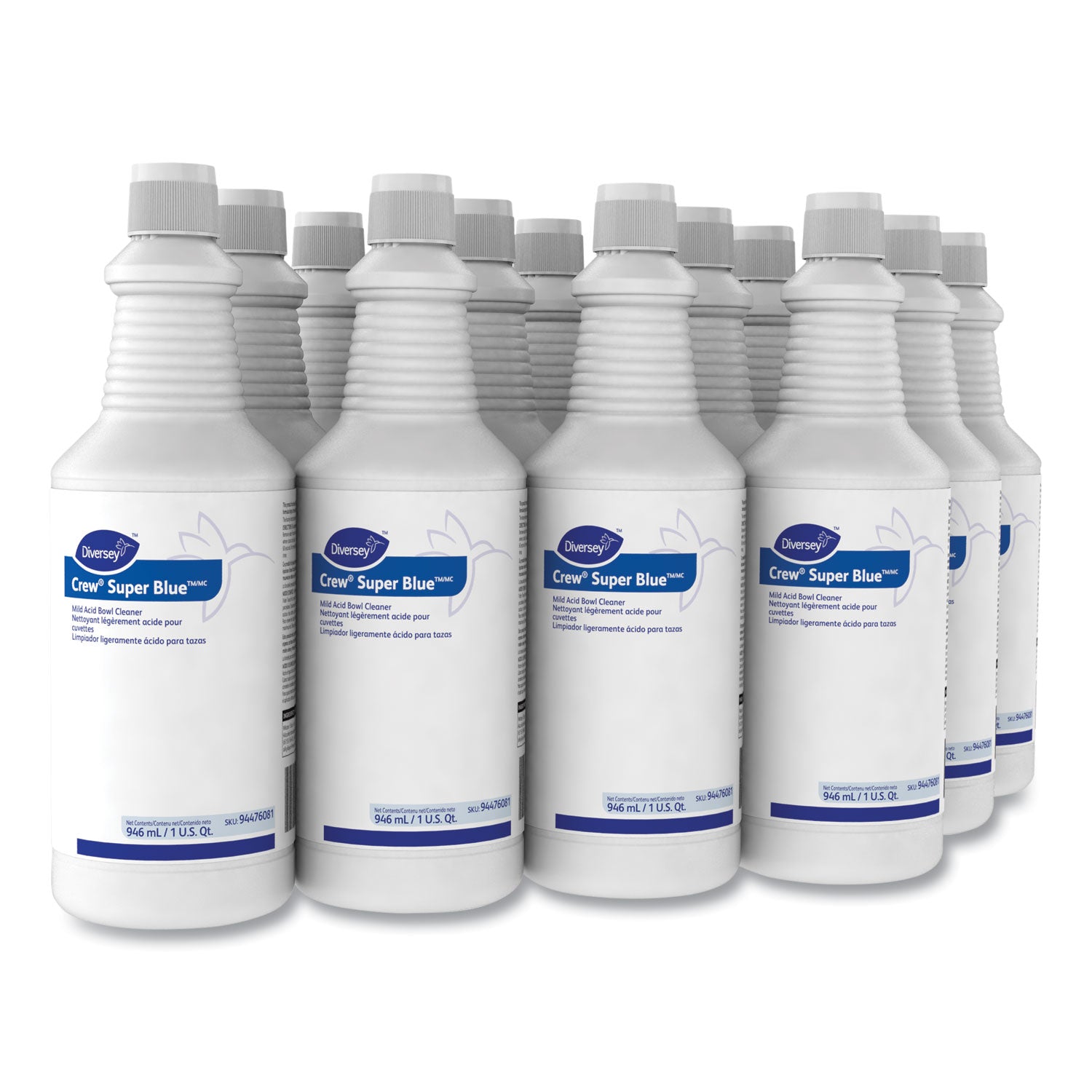 Ready-To-Use - 32 oz (2 lb) - Citrus Scent - Organic - Blue Bottle - 12 / Carton