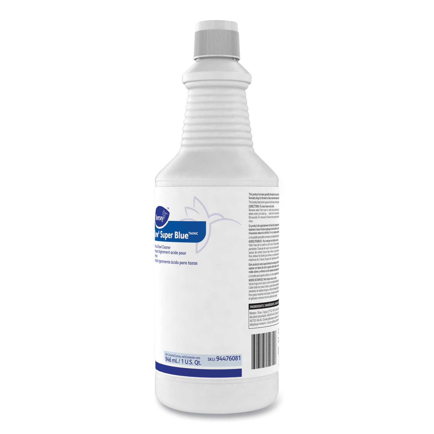 Ready-To-Use - 32 oz (2 lb) - Citrus Scent - Organic - Blue Bottle - 12 / Carton
