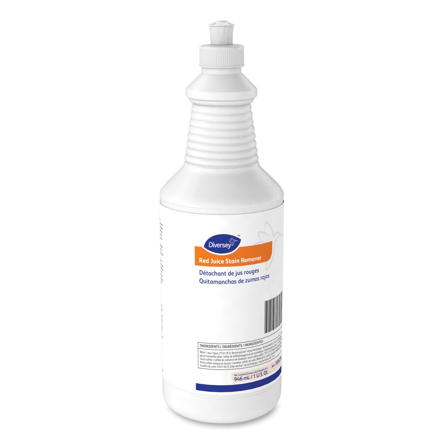 For Carpet, Food - 32 fl oz (1 quart) - Recommended For: Stain Remover, Grease Remover - Clear - 6 / Carton