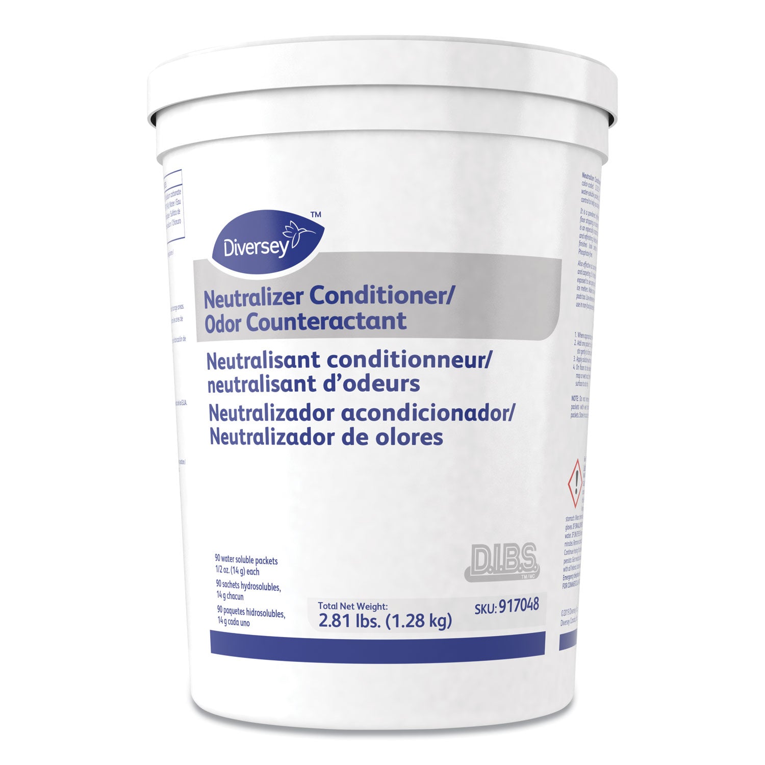 For Surface, Floor - Powder - 0.50 oz (0.03 lb) - 6.5 to 99 pH - Deodorize, Odorless, Water Soluble - Off White - 1 Each