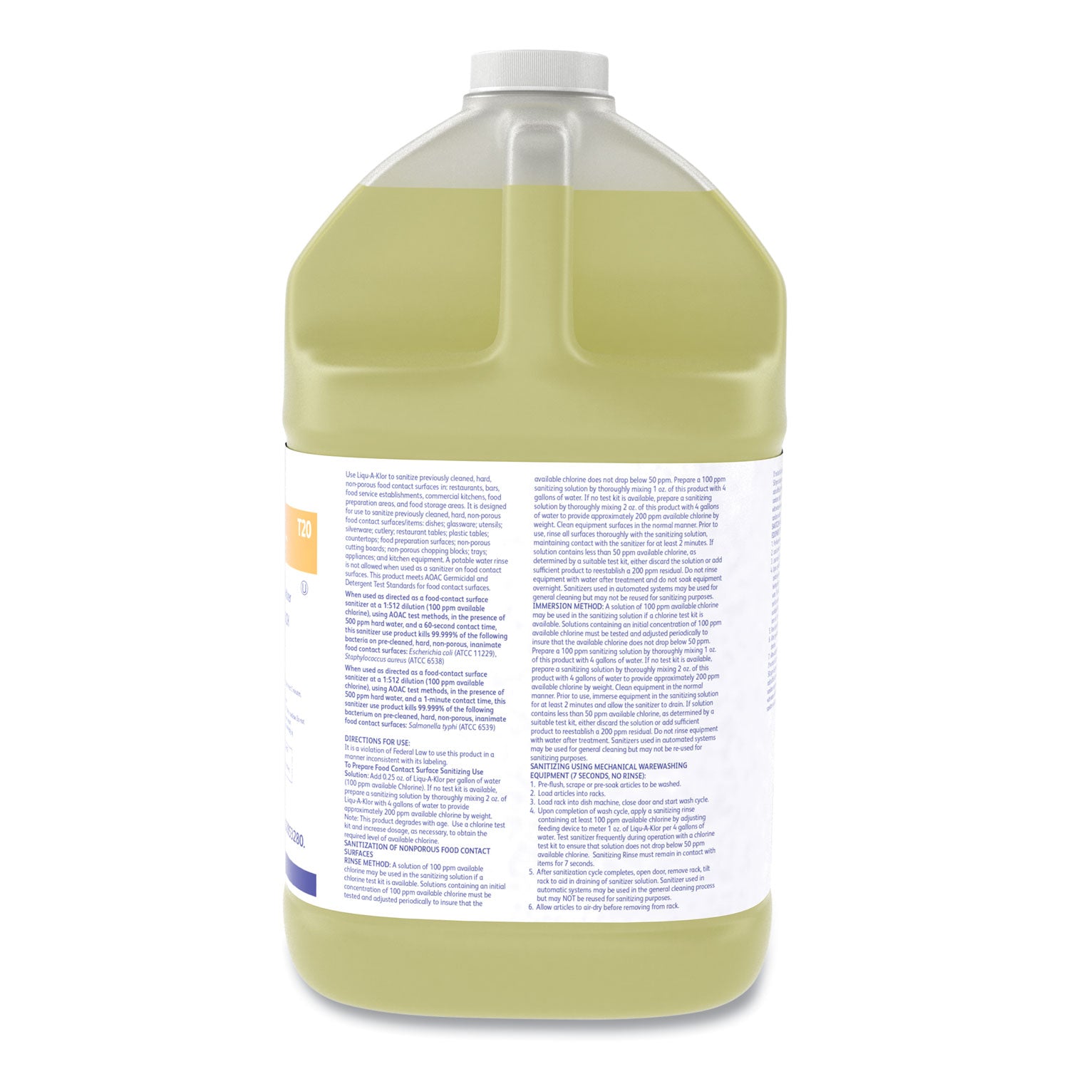 Liqu-A-Klor Disinfectant/sanitizer, 1 Gal Bottle, 4/carton