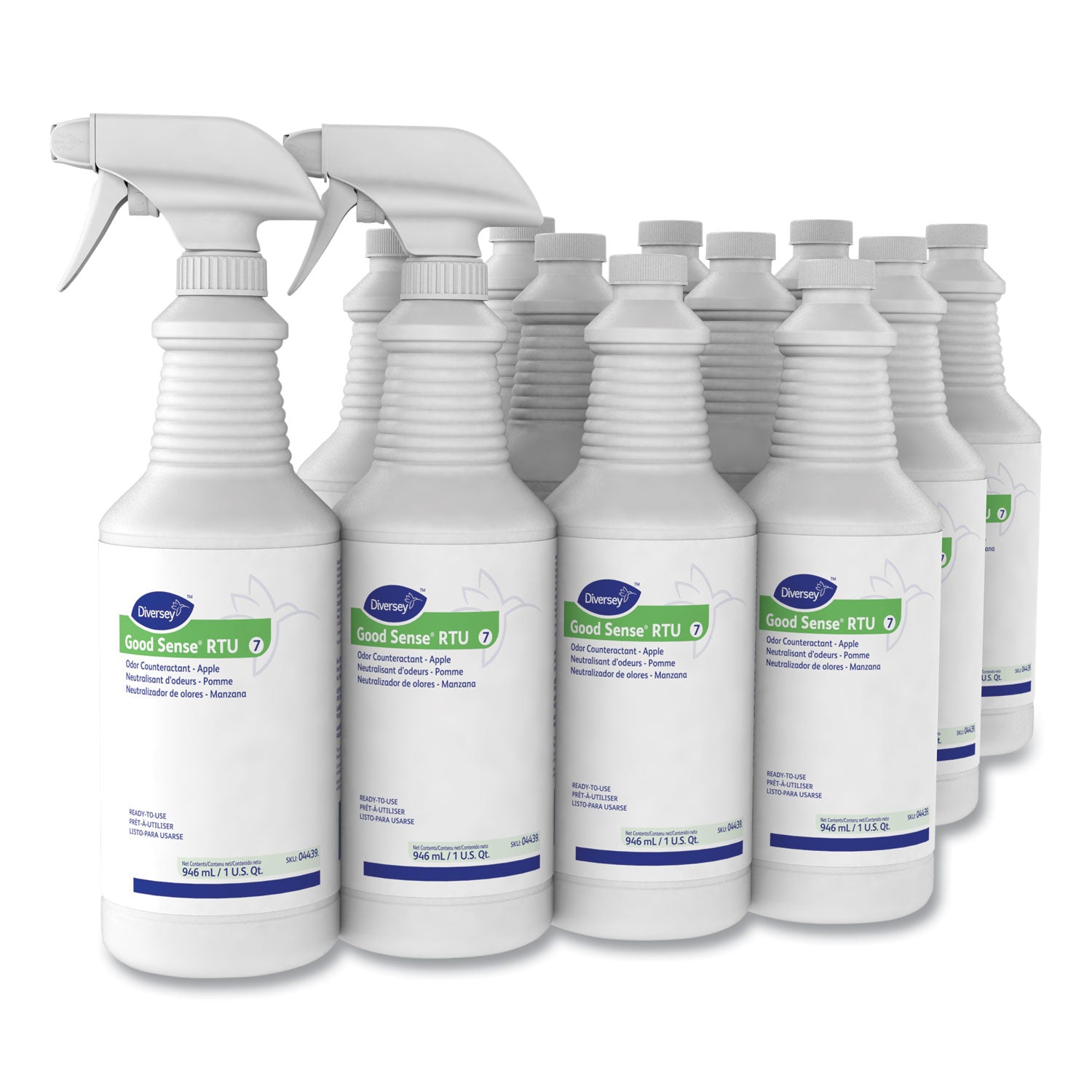 Diversey Good Sense Odor Counteractant Spray, Apple Scent, 32 fl oz (1 quart), 1 Each