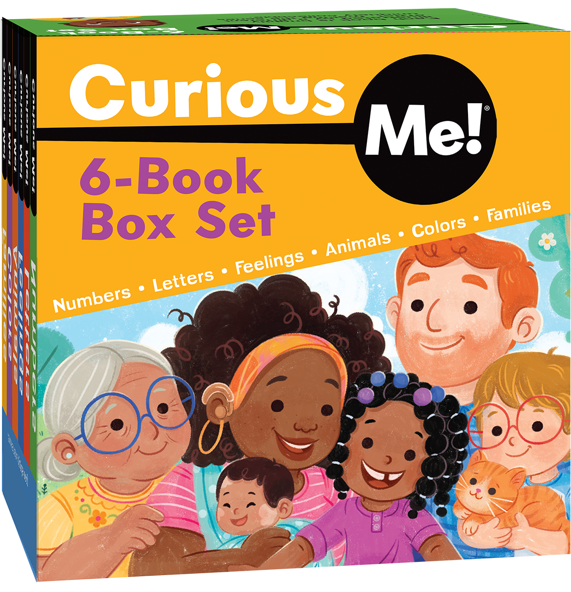 Curious Me!® 6-Book Box Set (Numbers, Letters, Colors, Feelings, Animals, and Families)