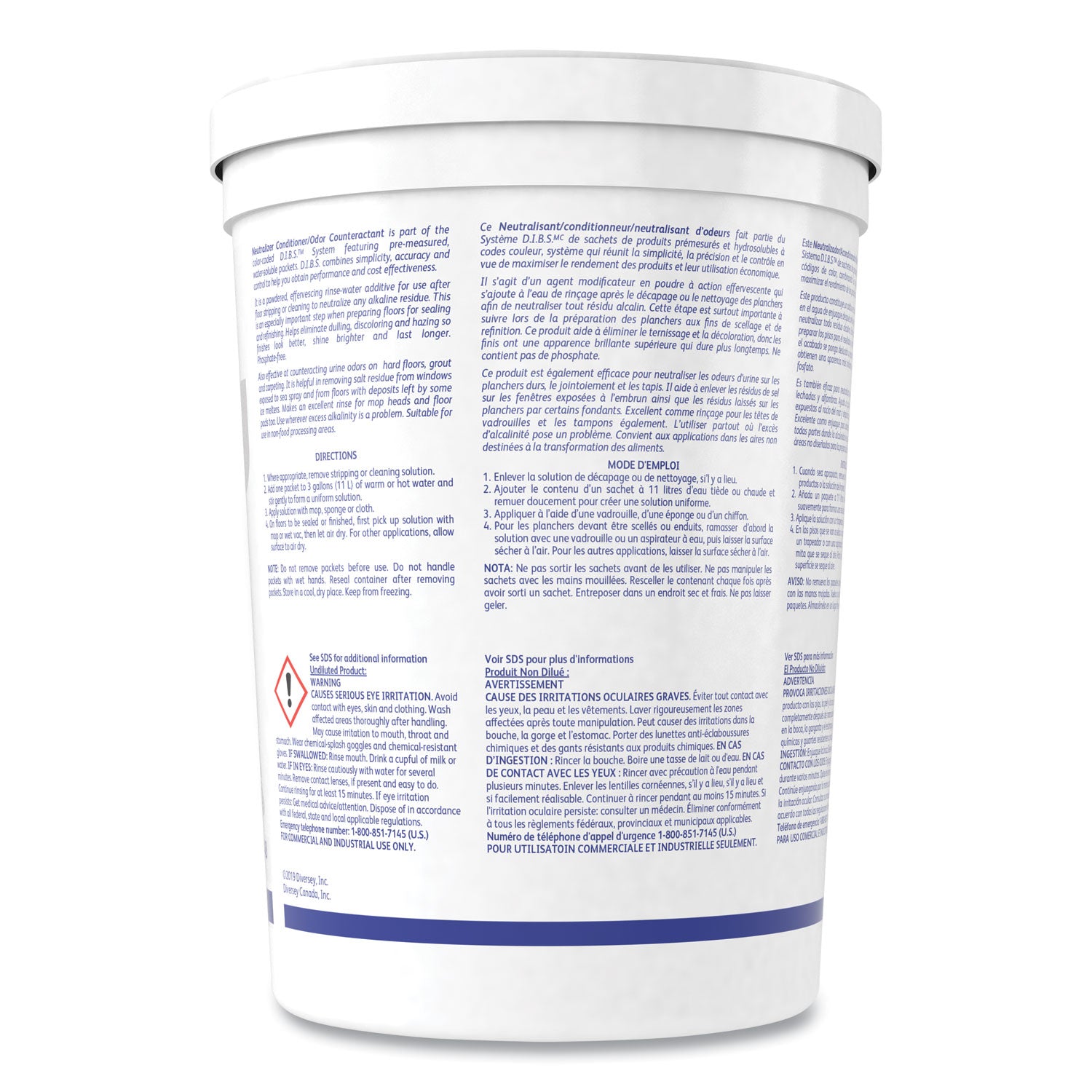 For Surface, Floor - Powder - 0.50 oz (0.03 lb) - 6.5 to 99 pH - Deodorize, Odorless, Water Soluble - Off White - 1 Each