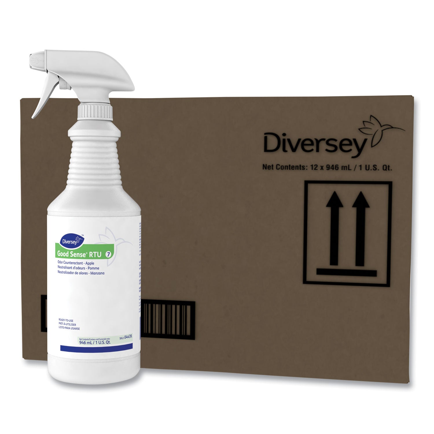 Diversey Good Sense Odor Counteractant Spray, Apple Scent, 32 fl oz (1 quart), 1 Each