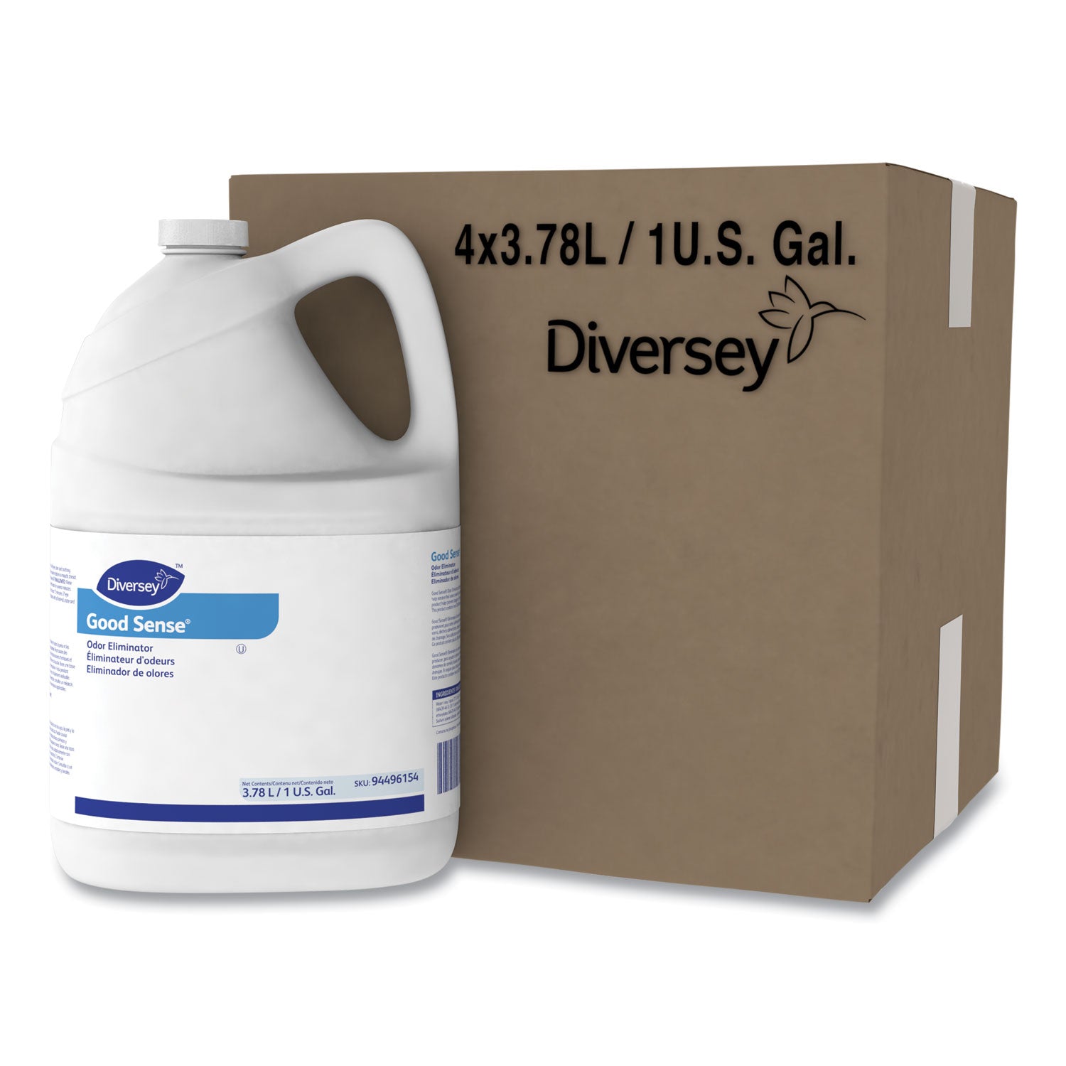 Ready-To-Use - 128 fl oz (4 quart) - 7 pH - Fresh Scent - Kosher - Tan - 4 / Carton