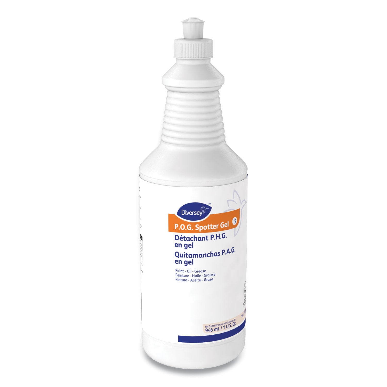 Paint, Oil And Grease Spotter Gel, Fruity Scent, 32 Oz Squeeze Bottle, 6/carton