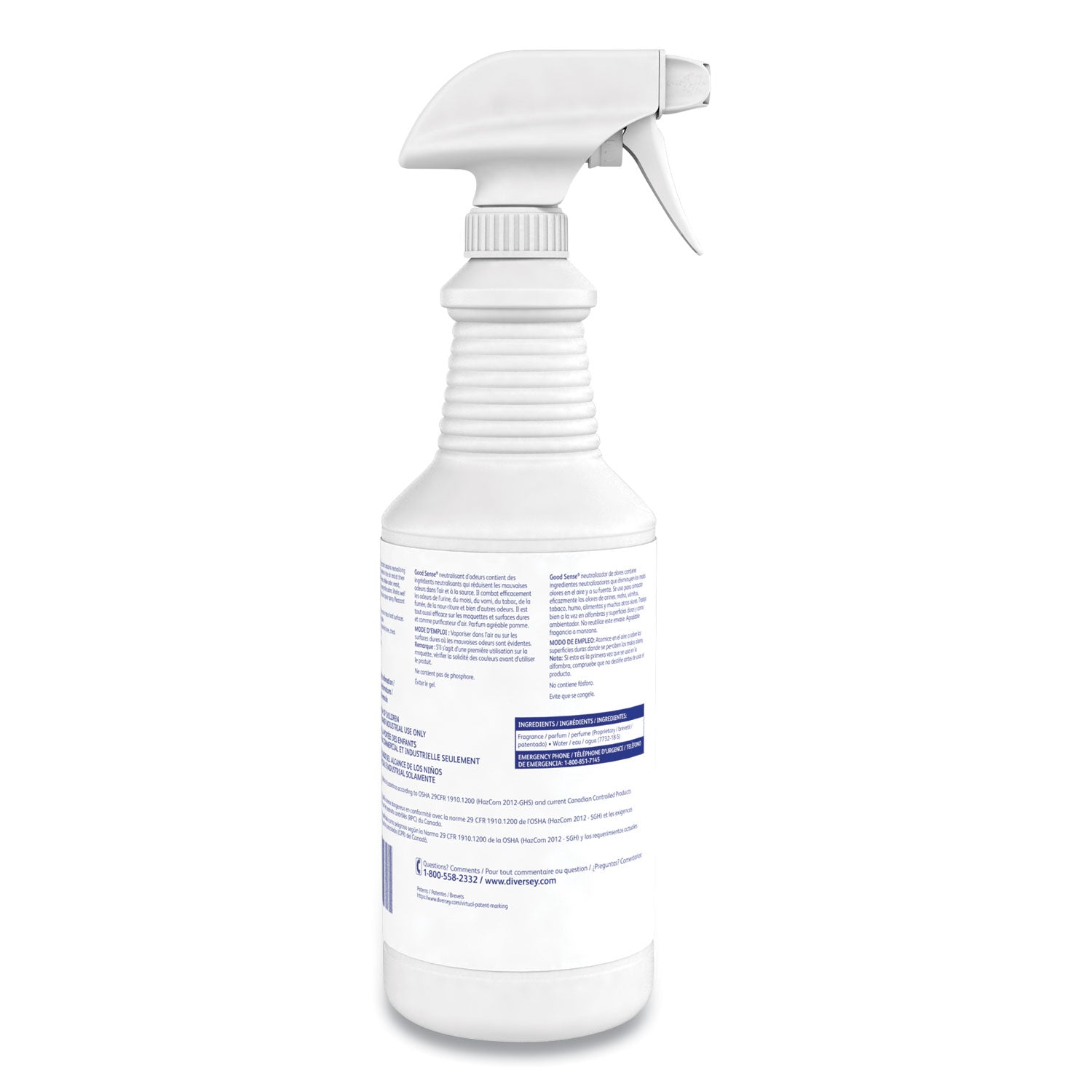 Diversey Good Sense Odor Counteractant Spray, Apple Scent, 32 fl oz (1 quart), 1 Each