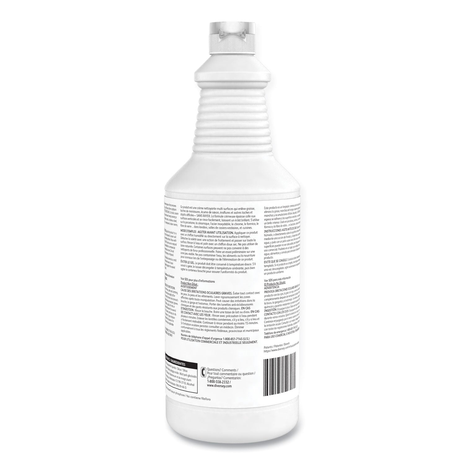 Emerel Plus Cream Cleanser, Odorless, 32 Oz Squeeze Bottle, 12/carton